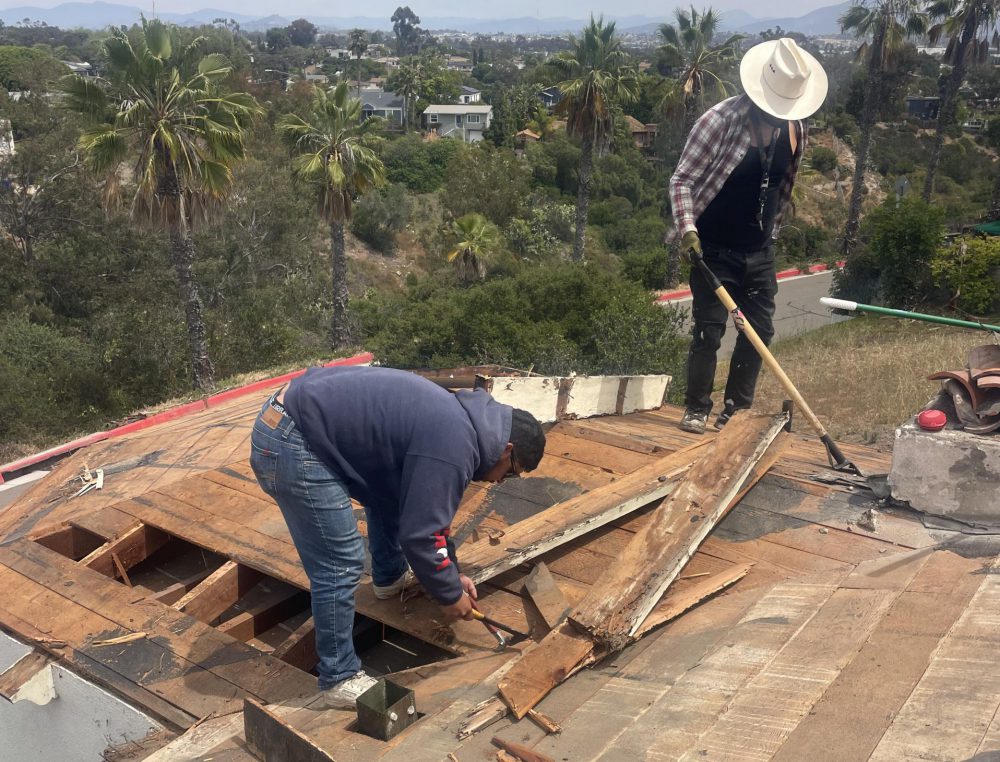 Roof tear-off and roof replacement project in San Diego County by Luna Roofing
